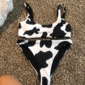 Cow print bikini